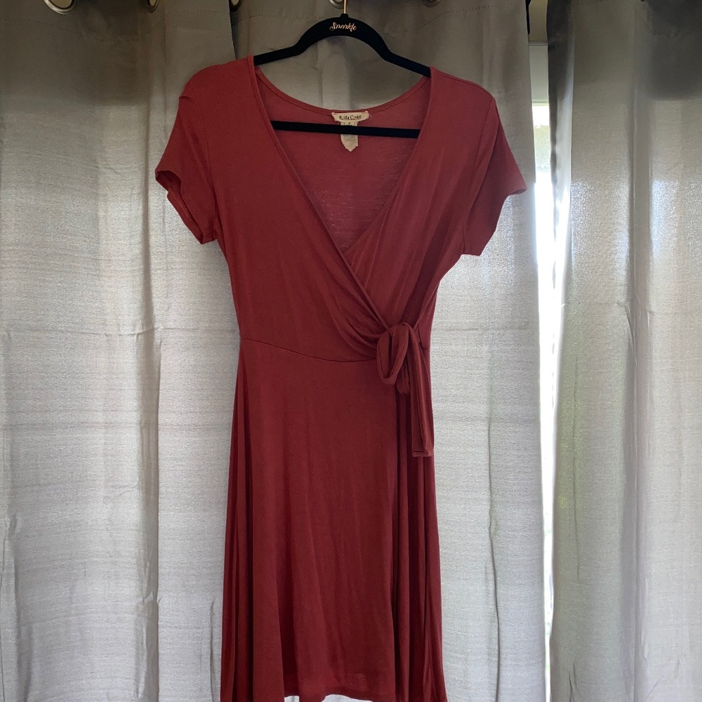 Mini wrap dress